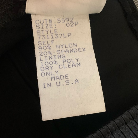 Designer Tadashi Shoji - Floor Length Mesh Dress - Size 02P - Picture 8 of 8